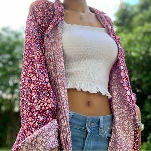 Floral Button Down Blouse